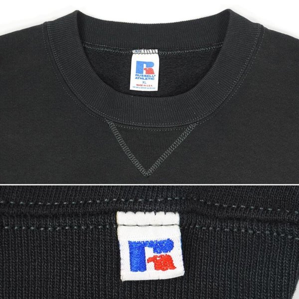 画像3: 80's RUSSELL プリントスウェット "MADE IN USA / BLACK" (3)