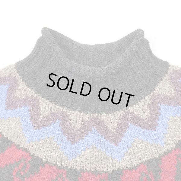 画像3: 80-90's Banana Republic 総柄 ロールネック ウールニット (3)