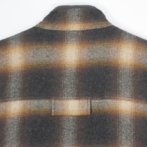 画像4: 00's L.L.Bean ボアライナー ウールベスト "Ombre Plaid" (4)
