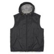 画像1: 00's OLD GAP ナイロンフーディーベスト "BLACK" (1)