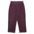 画像1: 00's DOCKERS 2タック 太畝コーデュロイトラウザー "Burgundy /  W34 L30" (1)