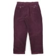 画像2: 00's DOCKERS 2タック 太畝コーデュロイトラウザー "Burgundy /  W34 L30" (2)