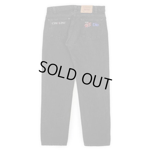 画像2: 90's Levi's 505 ブラックデニムパンツ "MADE IN USA / W33 L30" (2)