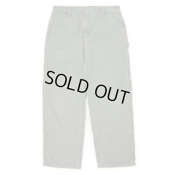 画像2: Early 00's Carhartt ダックペインターパンツ "W34 L32 / MOSS GREEN" (2)