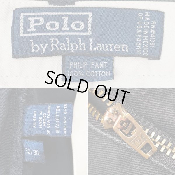 画像4: 90's Polo Ralph Lauren ノータック チノトラウザー "PHILIP PANT / W32 L30" (4)