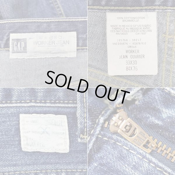画像3: 00's OLD GAP 5PK デニムパンツ "WORKER JEAN / W33 L30" (3)