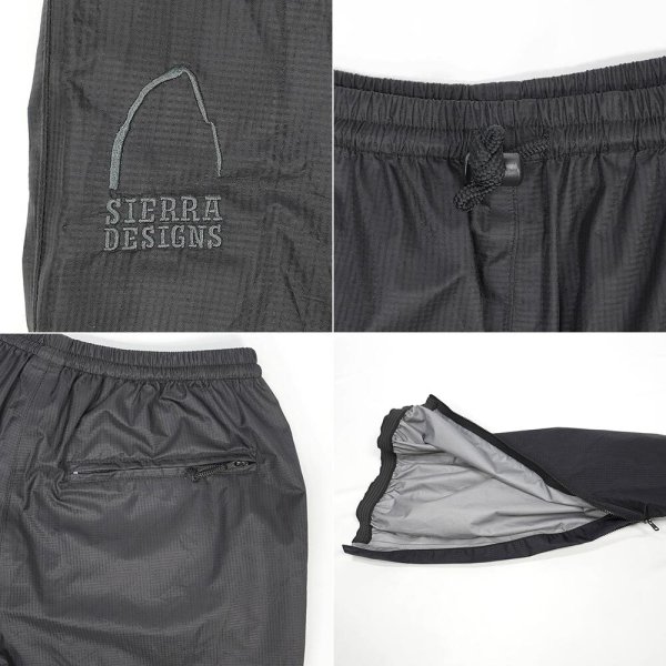 画像3: 00's SIERRA DESIGNS リップストップ ナイロンパンツ "BLACK" (3)