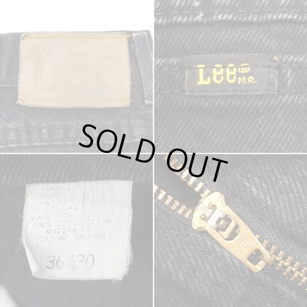 画像3: 80's Lee 209 ブラックデニムパンツ "MADE IN USA" (3)