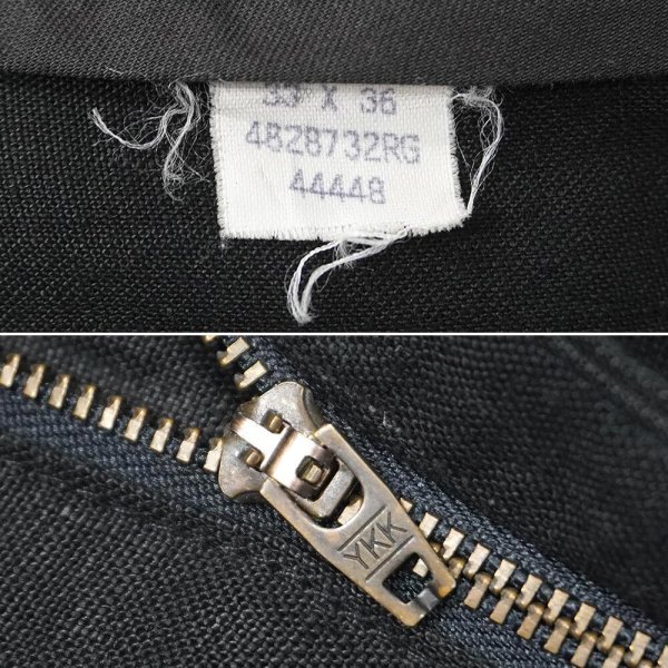 画像4: 90's Polo Ralph Lauren 2タック リネントラウザー "BLACK / 実寸W32 L28" (4)
