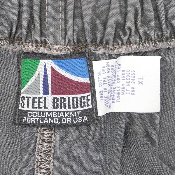 画像3: 90's STEEL BRIDGE カラーシャンブレー ショーツ "FADE BLACK / MADE IN USA / DEADSTOCK" (3)