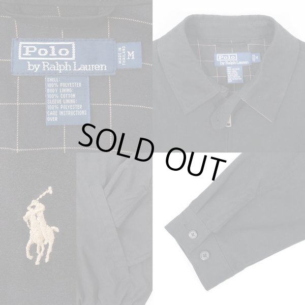 画像3: 00's Polo Ralph Lauren チンスト付き スウィングトップ "BLACK" (3)