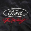 画像4: 90's Ford ロゴ刺繍 ナイロンサテンスタジャン "MADE IN USA / BLACK" (4)