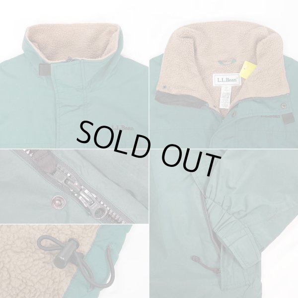 画像4: 90's L.L.Bean フリースライナー ゴアテックスジャケット "GREEN" (4)