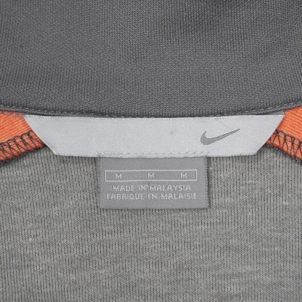 画像2: 00's NIKE トラックジャケット "GRAY × ORANGE" (2)