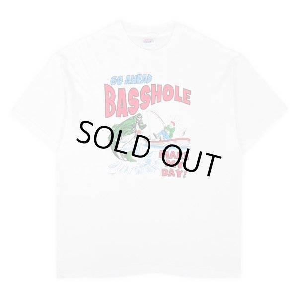 画像1: 90's GO AHEAD BASSHOLE プリントTシャツ (1)