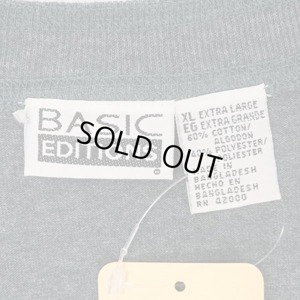 画像3: 90's BASIC EDITIONS L/S ヘンリーネックカットソー "CHACOAL GRAY" (3)