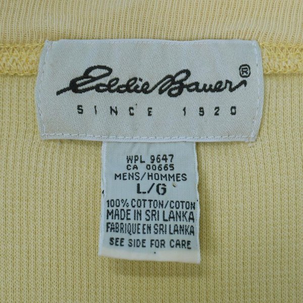 画像2: 90's Eddie Bauer コットンピケ ポケットTシャツ (2)