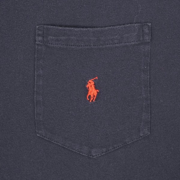 画像3: 90's Polo Ralph Lauren ポケットTシャツ "NAVY" (3)