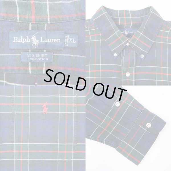 画像3: 90's Polo Ralph Lauren ボタンダウンシャツ "BIG SHIRT" #3 (3)