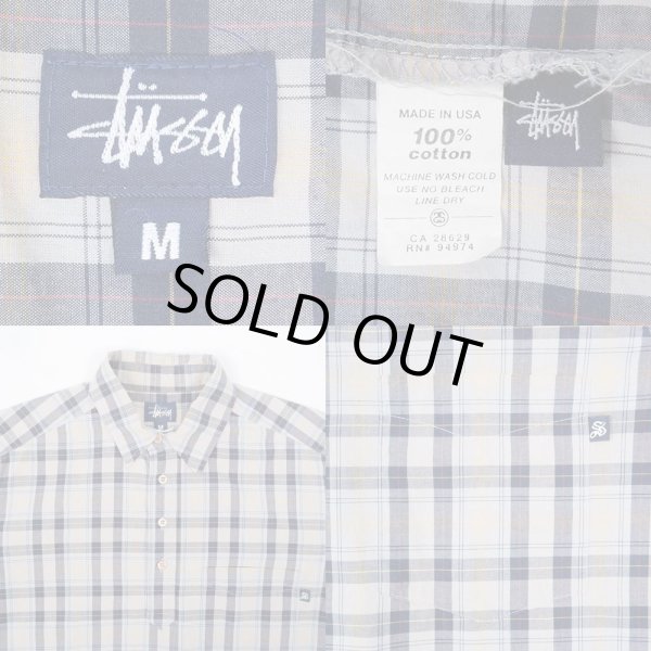 画像3: 90's OLD STUSSY S/S プルオーバーシャツ "MADE IN USA" (3)