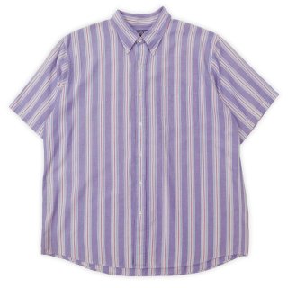 90's LANDS' END S/S シアサッカー ボタンダウンシャツ “PLAID