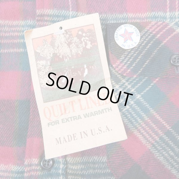 画像3: 90's FIVE BROTHER キルティングライナー ネルシャツ "MADE IN USA / DEADSTOCK" (3)