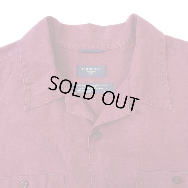 画像3: 00's DOCKERS オープンカラーシャツ “LINEN × COTTON” (3)