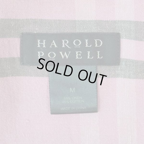 画像2: 00's HAROLD POWELL S/S オープンカラー リネンシャツ (2)