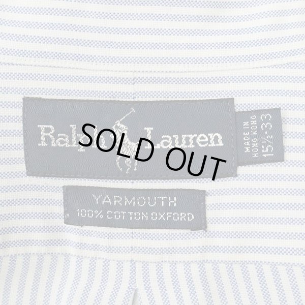 画像2: 90's Polo Ralph Lauren ストライプ ボタンダウンシャツ "YARMOUTH" (2)