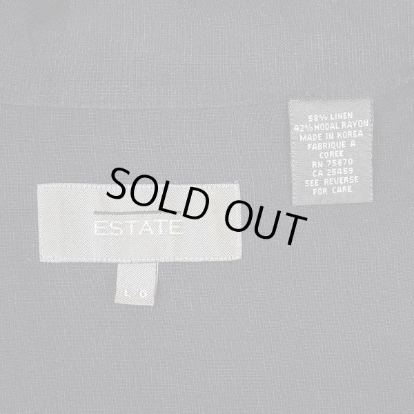 画像2: 00's ESTATE S/S オープンカラーシャツ "LINEN × RAYON" (2)