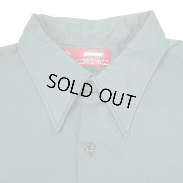 画像3: 70's Dickies L/S ワークシャツ "MADE IN USA / LINCOLN GREEN / DEADSTOCK" (3)