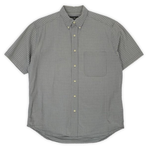 画像1: 00's Eddie Bauer S/S シアサッカー ボタンダウンシャツ (1)