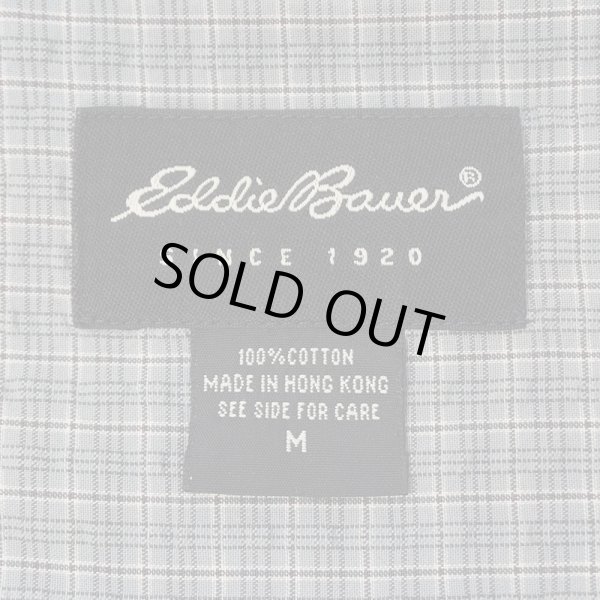 画像2: 00's Eddie Bauer S/S シアサッカー ボタンダウンシャツ (2)