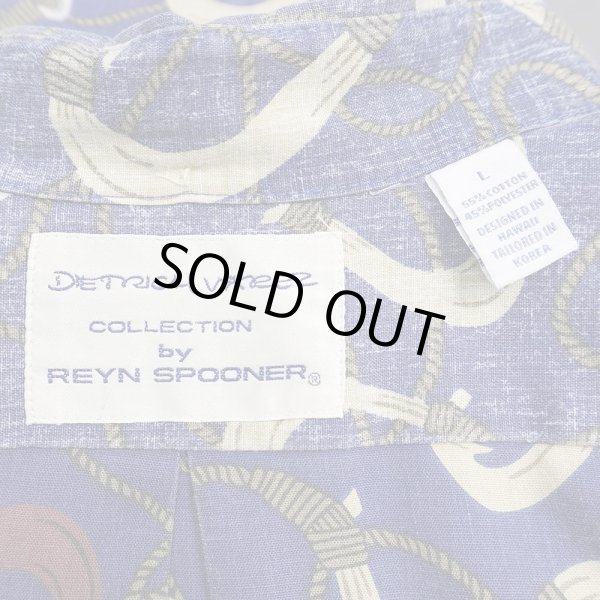 画像2: 00's DIETRICH VAREZ COLLECTION by Reyn Spooer コットンハワイアンシャツ "NAVY" (2)