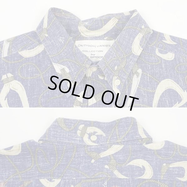 画像3: 00's DIETRICH VAREZ COLLECTION by Reyn Spooer コットンハワイアンシャツ "NAVY" (3)