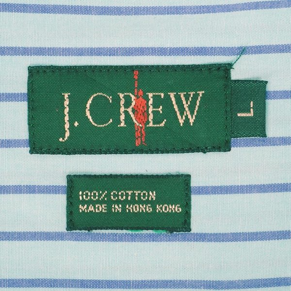 画像2: 90's J.CREW ストライプ柄 ボタンダウンシャツ (2)