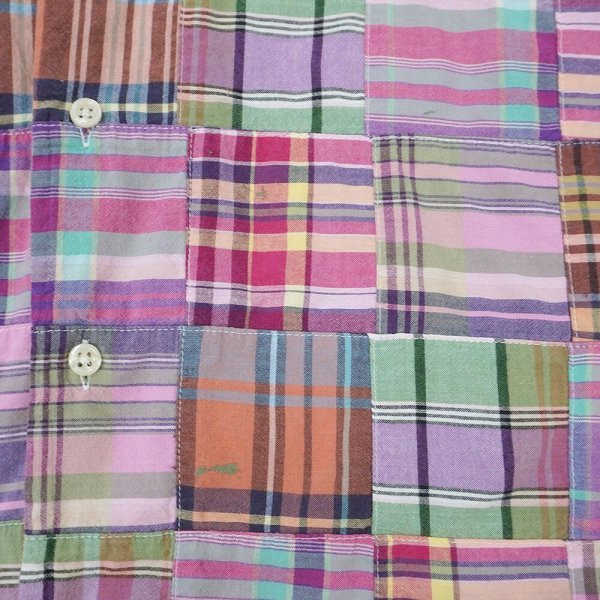 画像5: 90's Polo Ralph Lauren S/S パッチワーク ボタンダウンシャツ “ANDY CAMP” (5)