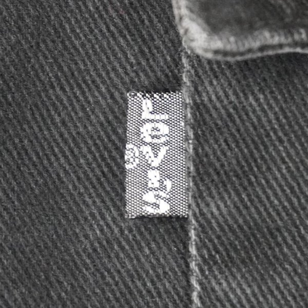 画像3: 00's Levi's ブラックデニムシャツ (3)