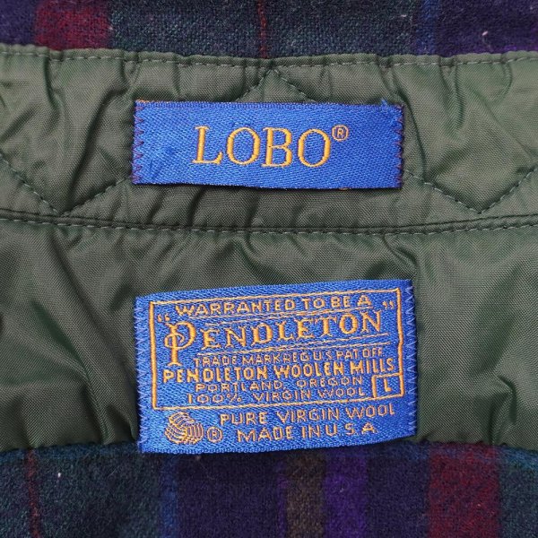 画像2: 70-80's LOBO by PENDLETON ウールボタンダウンシャツ "MADE IN USA" (2)