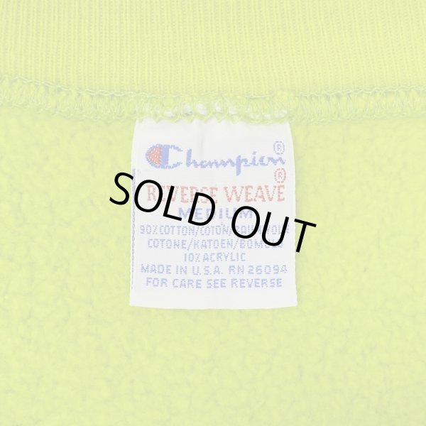 画像2: 90's Champion リバースウィーブ スウェット "目付き / ACID / MADE IN USA" (2)