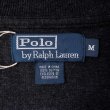 画像2: 00's Polo Ralph Lauren ハーフジップ コットンニット “CHARCOAL GRAY” (2)