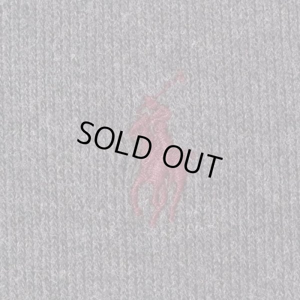 画像3: 00's Polo Ralph Lauren ハーフジップ コットンニット “CHARCOAL GRAY” (3)
