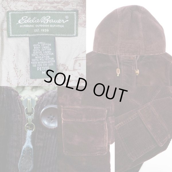 画像3: 00's Eddie Bauer 太畝コーデュロイ ハーフコート (3)