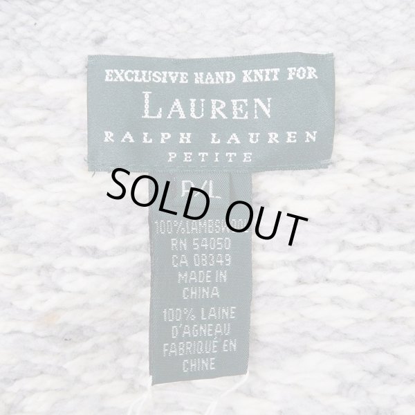 画像2: 90's LAUREN RALPH LAUREN ロールネック ハンドニット (2)