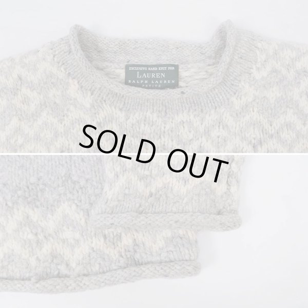 画像3: 90's LAUREN RALPH LAUREN ロールネック ハンドニット (3)