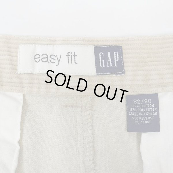 画像3: 00's OLD GAP 2タック 太畝コーデュロイトラウザー "W32 L30" (3)