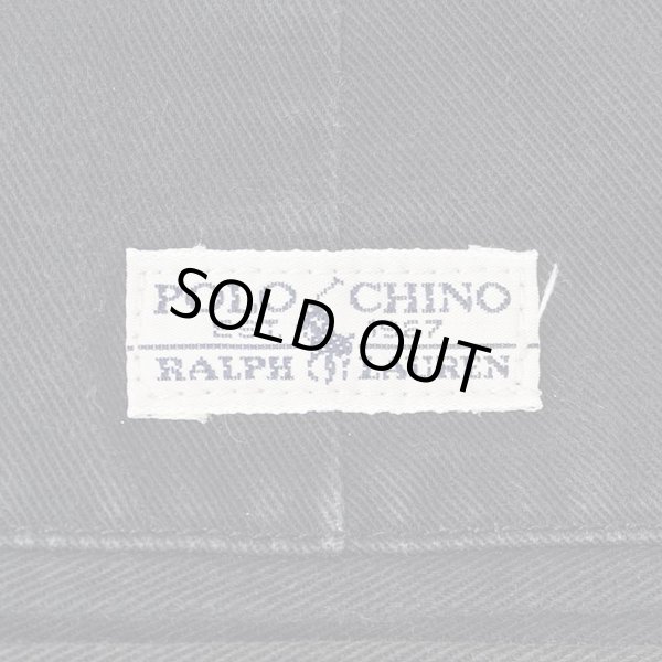 画像3: 90's Polo Ralph Lauren 2タック チノトラウザー "HAMMOND PANT / BLACK" (3)