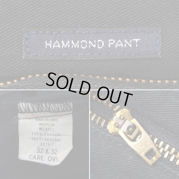 画像4: 90's Polo Ralph Lauren 2タック チノトラウザー "HAMMOND PANT / BLACK" (4)