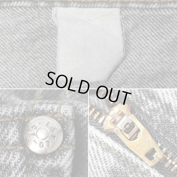 画像4: 90's Levi's 先染めブラックデニムパンツ (4)