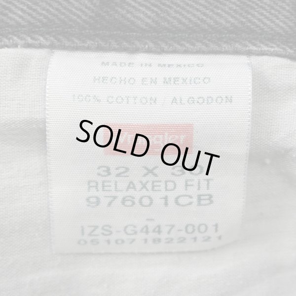 画像4: 00's Wrangler 97601CB ブラックデニムパンツ "W32 L30" (4)